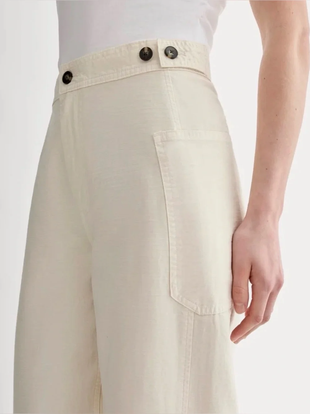 New Everlane THE FATIGUE BARREL PANT in Birch Size 0